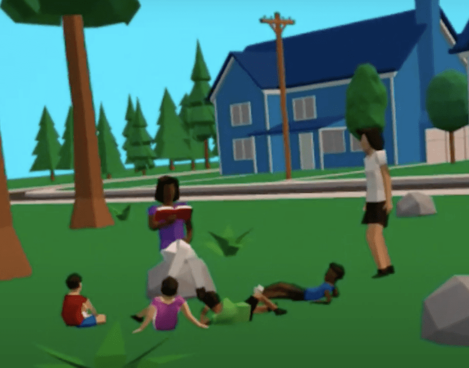 Kids Story Time in the park close to their homes